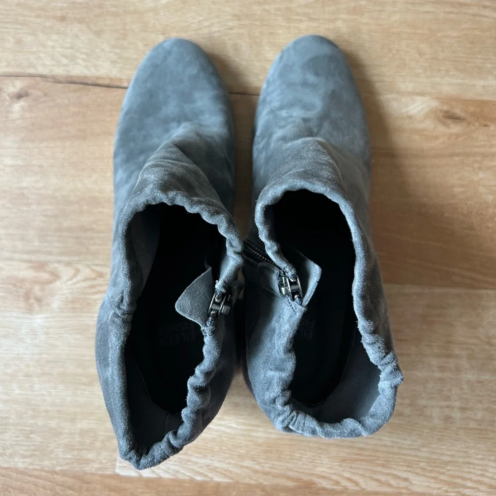 NWOT Eileen Fisher gray Hollis Suede Bootie
